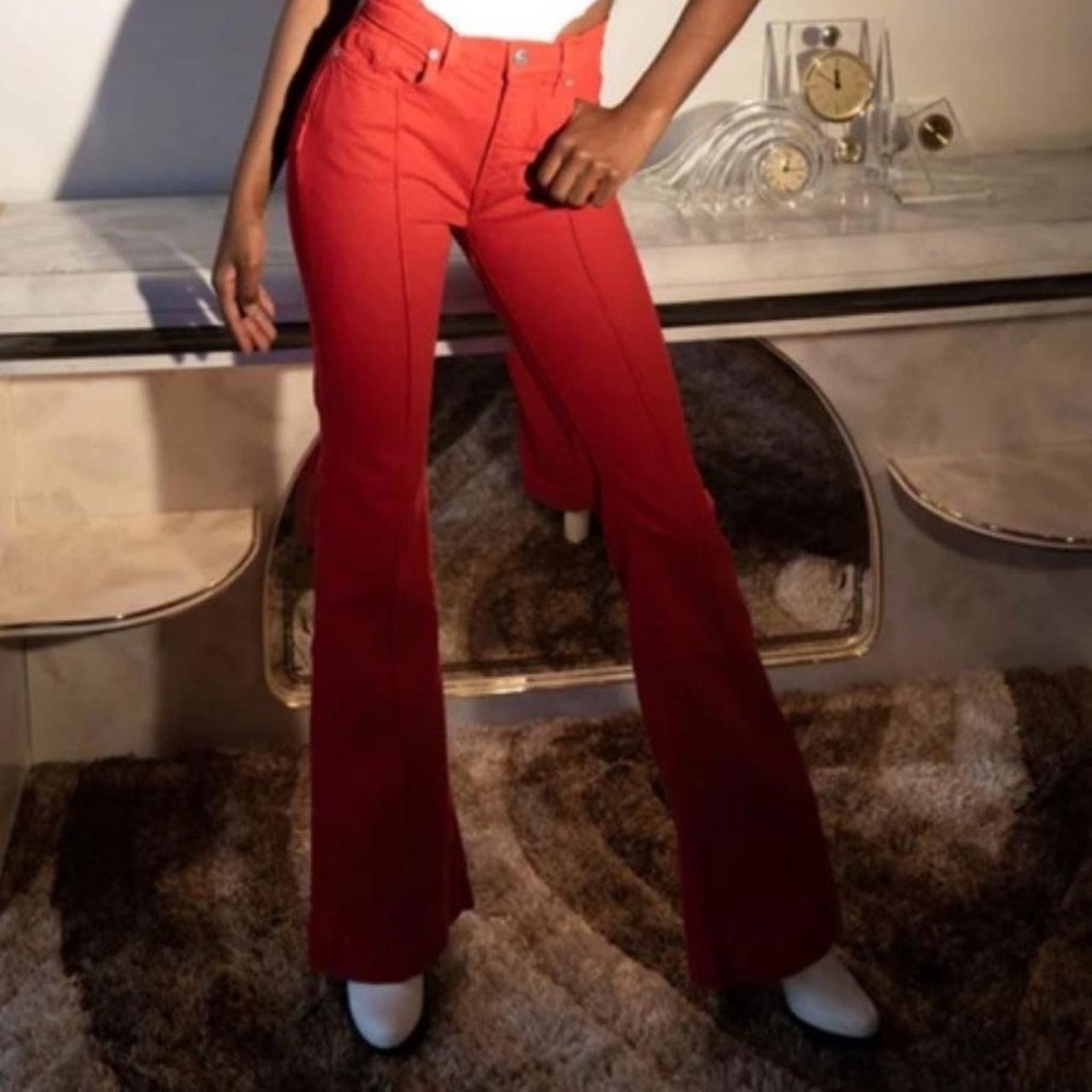 Revice red denim